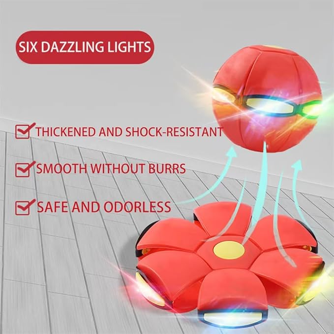 Magic Ball, Bouncing Ball, Parent-Child Interaction, Dual Form Freely Switchable, with 6 Light