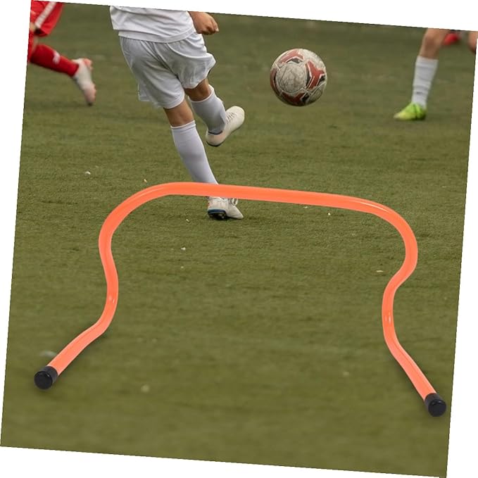 4pcs Speed Training Hurdles Set 15cm Plastic Agility Hurdles for Soccer Football Athletic Drills Youth Track Practice Equipment