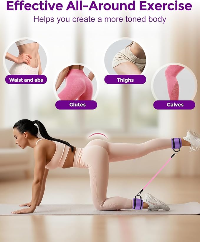 Home Pilates Essentials Kit for Women, Magic Circle Pilates Equipment Ring and Ball Set, 6 Resistance Bands Workout Guide Video for 28 Day Pilates Essential Challenge Starter Kit for Beginners