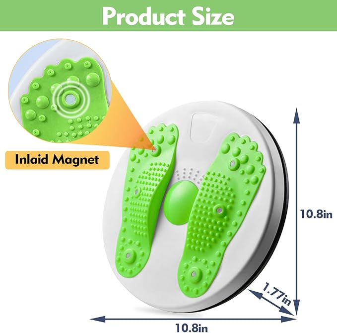 Twister Board for Exercise Waist Twisting Disc with Handles Ankle Body Aerobic Exercise Waist Twisting Machine Exercise Twist Board With Foot Massage