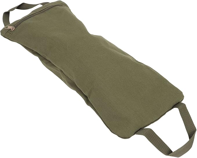 Portable Yoga Sand Bag, Military Green Sandbag Weights with Handle, Fille Canvas Sandbags for Yoga Weights and Training