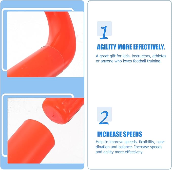 Cabilock Agility Training Hurdle for Portable Football Soccer Speed Hurdle Equipment for Outdoor Indoor Sports Training and Skill Development