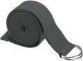 Cotton Exercise Yoga stretch Strap - Sturdy Flexibility Tensile Belt Adjustable Metal D-Ring Buckle, Hold Poses for Daily Stretching, Pilates, General Fitness, and Physical Therapy