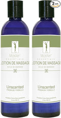 Master Massage Organic Massage Lotion (Pack of 2) - 8 fl oz, Skin-Nourishing Formula for Relaxation, Ideal for Massage Therapy and Home Use