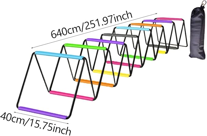 Agility Ladder Jumping Hurdles for Men Women and Kids Flexible Football Footwork Ladders Speed Ladder for Outdoor Sports