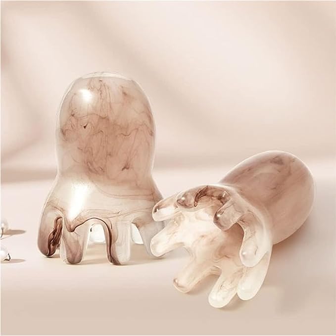 Scalp Massager for Headaches & Stress Relief,2-Piece Octopus Head Massage Comb Set | Manual Acupressure Tool with 8 Flexible Nodes, Portable for Home/OfficeMassage