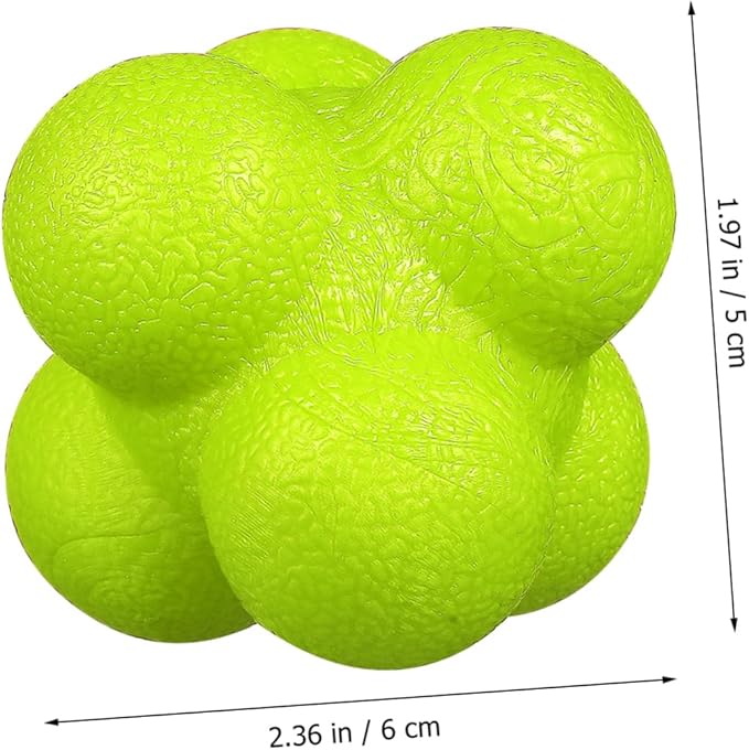 6pcs Fitness Reaction Balls Hexagonal Reflex Balls Goalkeeper Training Sports Exercise Parent-boy Girl Interaction