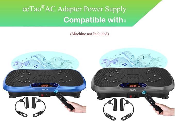 AC in Power Cord Outlet Socket Cable Plug Lead Compatible with AXV ‎FR78 ‎Slim Boat ‎Vibration Plate Exercise Machine Whole Body Workout Vibrate Fitness Platform Lymphatic Drainage Machine