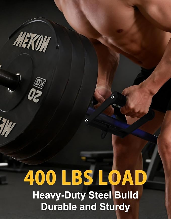 Double D Row Handle Cable Attachment, Non-Slip Rubber Grip V Bar for Gym Cable Machine, Heavy Duty Row Handle for Back Training