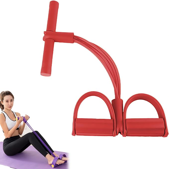 Fashion Puller Exercise, 8 Tube Pedal Resistance Device Detachable and Adjustable Pedal Resistance Device, Stretching Workout Fitness Bands for Arm Weights Exercise Equipment