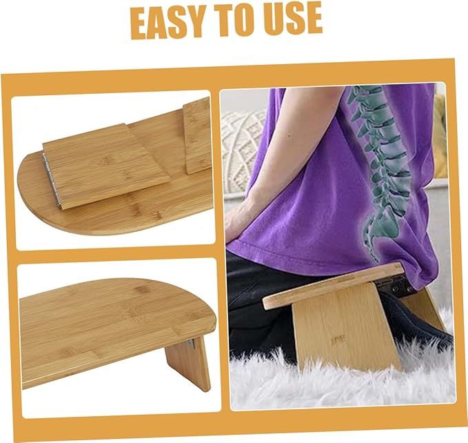 Cabilock Meditation Bench Kneel Sitting Stool Non-Skid Foldable Stool Compact for Home and Travel