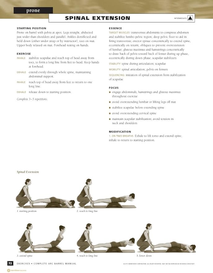 STOTT PILATES Manual - Complete Arc Barrel