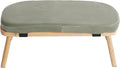 Bamboo Meditation Bench,Portable Bamboo Meditation Stool with Meditation Cushion, Foldable & 5°Ergonomic Tilt Kneeling Meditation Yoga Stool-396.83lbs Max. Load Capacity (Green)