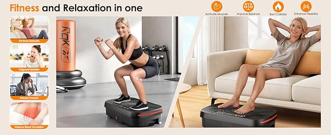 Vibrating Plate Exercise Machine, Vibration Plate for Lymphatic Drainage with Resistance Bands, 99 Speed Levels, Whole Body Shaker, for Weight Loss Fat Burner for Women Men