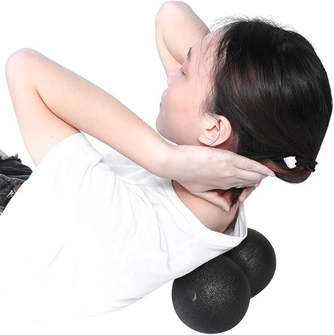 Peanut Massage Ball, 16x8cm Foam Two Ball Massage Roller Yoga Massage Roller Peanut Foam Roller Ball Massage Ball for Physical Therapy Self Deep Tissue