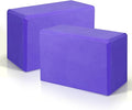 Yoga Blocks 2 Pack 9x6x3 Inches, Sturdy Foam Yoga Block, Premium EVA, Non Slip High Density for Pilates Meditation, Stretching and Toning