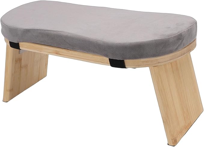 Meditation Bench, Folding Kneeling Stool with Magnetic Hinge Locks and Soft Cotton Cushion, Supports 260lbs, Compact Design for Yoga Zen Meditation Relaxation