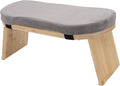 Wooden Folding Meditation Bench with Cushion – Zen Kneeling Stool for Home, Tea Ceremony & Relaxation Practice