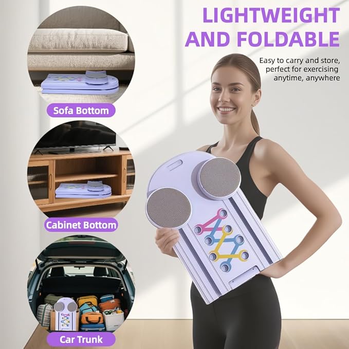 Pilates Board,Portable Home Gym for Women,Multifunctional Pilates Workout Equipment Include Ab Board, Ab Core Trainer,Resistance Bands,Abs Core Workout Equipment