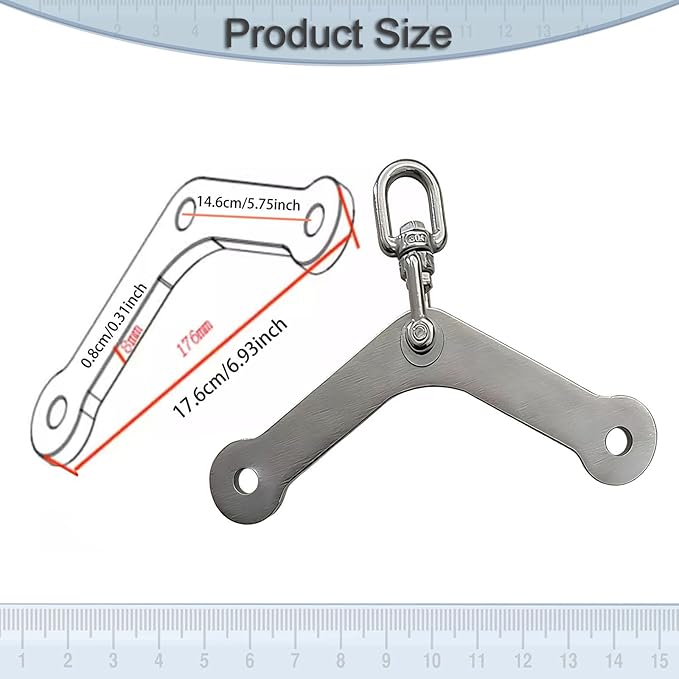 Qianly Pull Down Attachment Pull Conversion Plate Strength Training Cable Machine Accessory