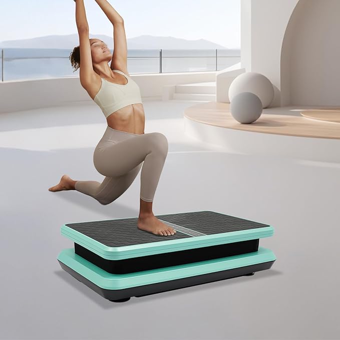 Vibration Plate Exercise Machine, 200w Body Weight Loss Vibrating Platform, 58.5x31.5x14in Adjustable 99 Speed Level Large Size Vibrating Plate, 2800±10% RPM, 4.92ft Controller Control Distance