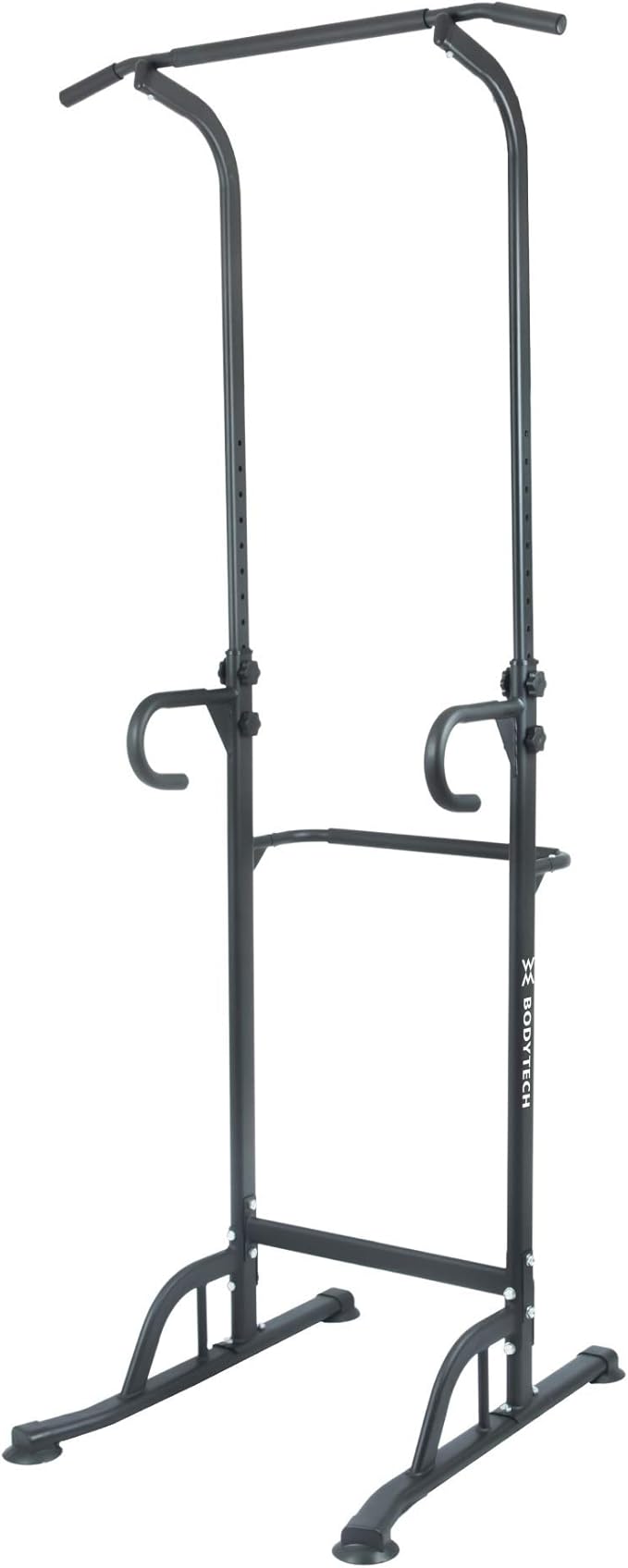 BODYTECH Power Tower Dip Station for Home Gym Workout, Fitness. Pull up Bar Stand for Muscle Training. 330LBS Black BTS91NH006A