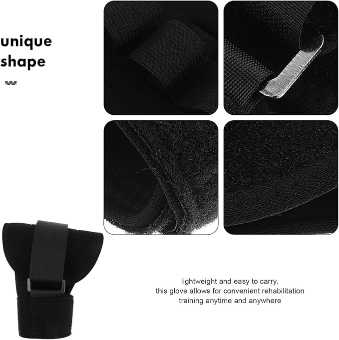 Finger Splint Brace Ability：Finger Rehabilitation Auxiliary Training Gloves for Elderly Patients, Anti-Spasticity Hand Therapy Equipment for Stroke Hemiplegia Patient and Athlete-Finger Universal