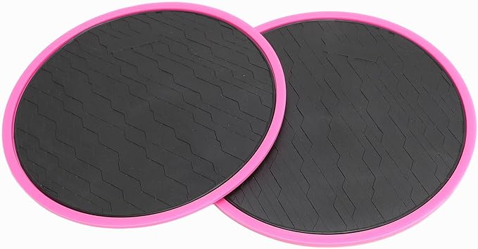 Dual Sided Core Sliders for Full Body Workout, 7 Inches 2 PCS, Portable ABS Fitness Equipment for Home Gym and Travel, Build Functional Core Strength