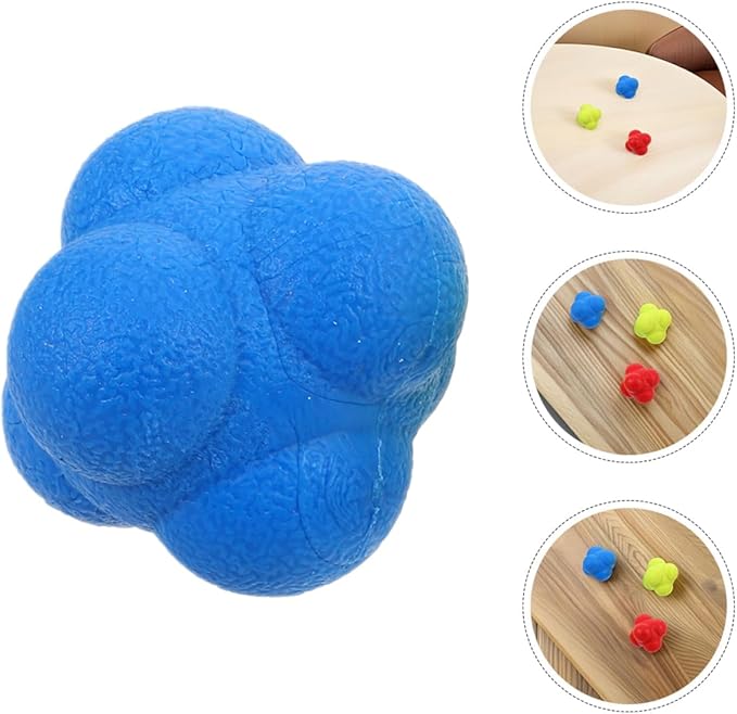Totority 6pcs Reflex Training Balls for Enhanced Hand-Eye Coordination Sturdy Reaction Balls for Sports Training Suitable for Basketball Tennis and Agility Drills
