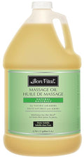 Bon Vital Naturale Massage Oil Made with Natural Ingredients for an Earth-Friendly Massage, Revives and Rehydrates Dry Skin Naturally, with Green Tea Extract, 1 Gal, Label may Vary