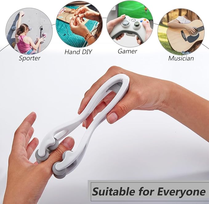 Finger Massage Tools for Finger Hand Massage, Hand Massager for Arthritis and Carpal Tunnel, Silicone Massage Roller for Hands, Palm & Wrist