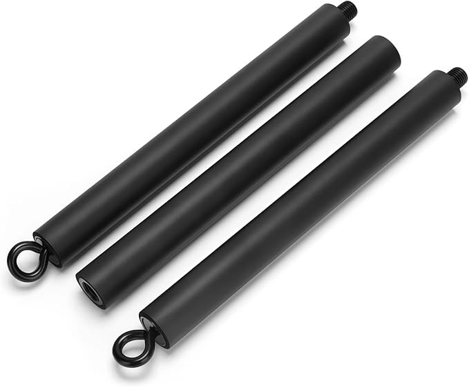 BOSREROY Pilates Stick - 3-Piece Multifunctional Yoga Resistance Bar, Detachable, Featuring Tear-Resistant Foam, Adjustable Carbon Steel for Optimal Pull-Down Exercises