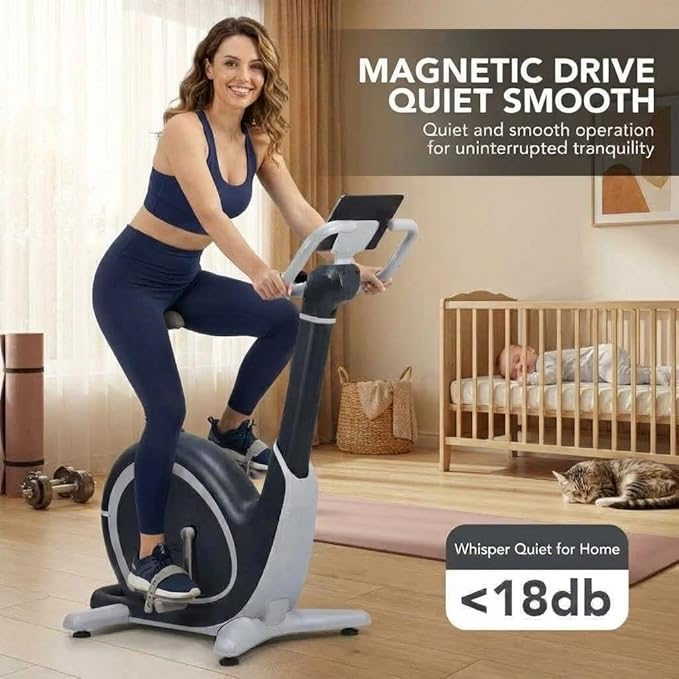 Smart Exercise Bike, AI Intelligently 36 Levels Magnetic Resistance Workout Bike with 350 Lbs Weight Capacity, Indoor Cycling Bike for Cardio Workout and Cycle Training