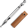 BYYDDIY Stainless Steel Dual Head Facial Reflexology Tools,Body Point Probe Pen &Trigger Point Massager Tool for Deep Tissue (P-L)
