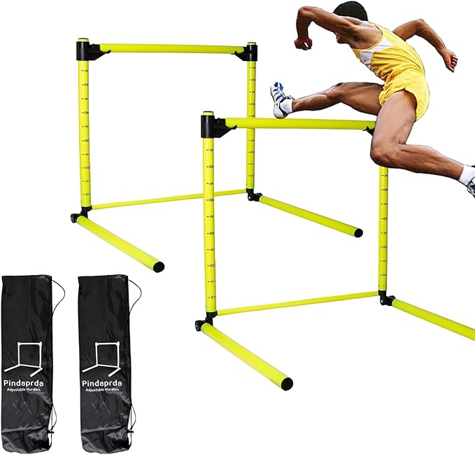Hurdles Adjustable with Scale Detachable Agility Training Equipment for Athletic Jumping Speed Drills Track Soccer Football Indoor Outdoor