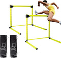 Hurdles Adjustable with Scale Detachable Agility Training Equipment for Athletic Jumping Speed Drills Track Soccer Football Indoor Outdoor