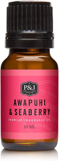 P&J Trading Fragrance Oil for Diffusers for Home - Awapuhi & Seaberry 10ml Fragrance Scents for Candle Making - Soap Making Supplies & Car Diffuser Scents