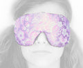Handmade Weighted Sleep Eye Mask Yoga Pillow - Flax Seed Fill - Unscented - Lovely Lilac - TEMF-LL