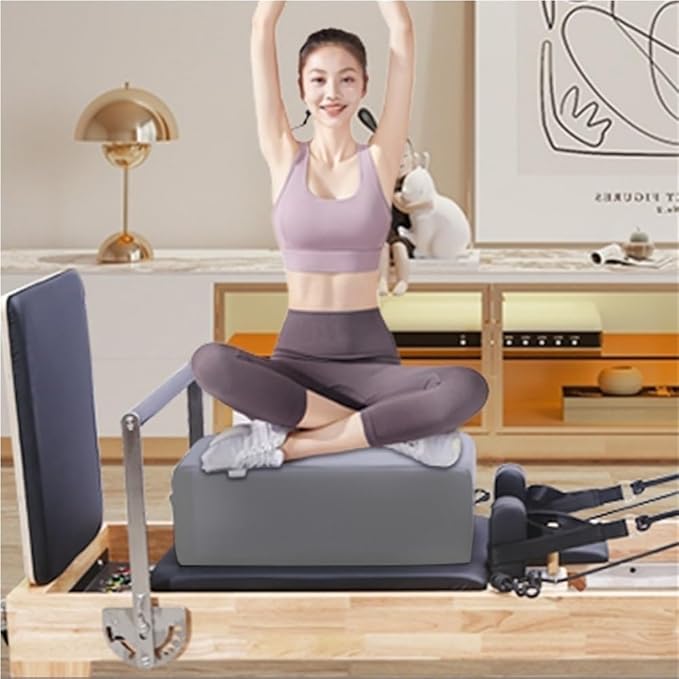 Pilates Equipment for Women, Pilates Reformer Accessories, Pilates Box for All Reformers, Pilates Reformer Box Use in Home Gym and Yoga Studio
