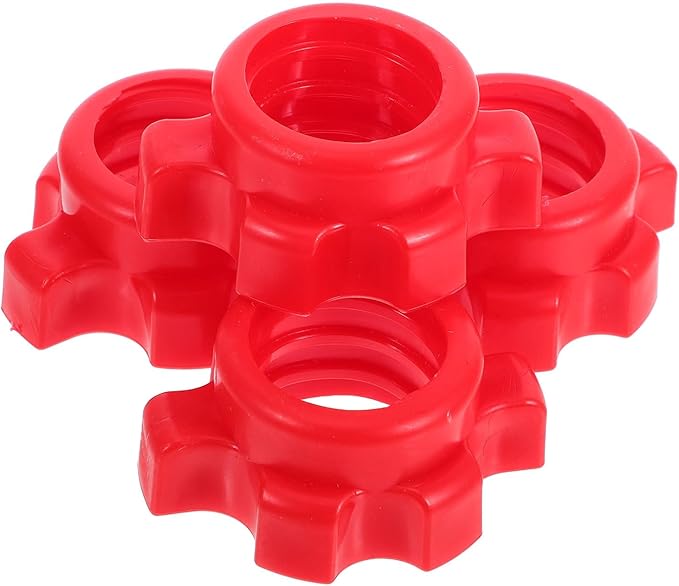 Kisangel Dumbbell Bar Nut Screw Clamp Collars Fitness Equipment Accessories Easy Install Barbell Locking Nut for Weight Training Gym