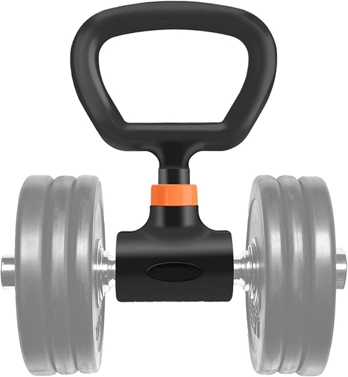 Dumbbell Kettlebell Converter | Dumbbell Grip Handle | Workout Accessories Adjustable Exercise Equipment Attachment for Weight Lifting Strength Training Home Gym