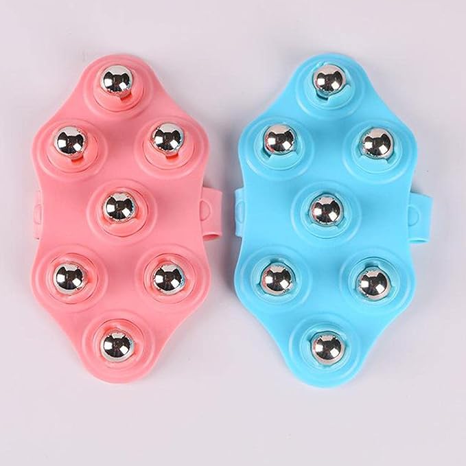 misppro Handheld Body Roller for Cellulite Treatment and Magnetic Therapy Massage Tool- Blue Magnetic
