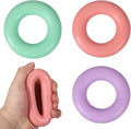 Grip Strength Trainer Rings, Portable Hand Grip Strengthener Finger Forearm Strengthener - Fitting for (Athletes/Rock Climbing/Workout/Fitness)