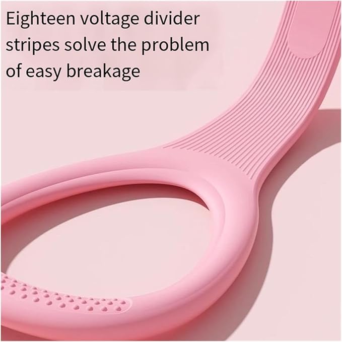Silicone Figure-8 & Straight Resistance Band for Women - 15-35 Lbs, Yoga Back Stretching Home Workout Band