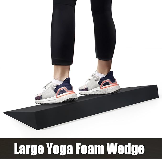 Squat Wedge 20x6x2 Inch Heavy Duty & Non-Slip EVA Squat Wedge Block Multi-Purpose Slant Board Block Workout for Squats Slant Board Calf Stretcher Yoga.
