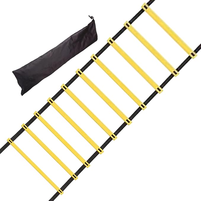Agility Ladder Speed Training Equipment, Agility Ladder Speed Training Equipment, Kids and Adult for Football, Basketball, Fitness, Included Carry Bag