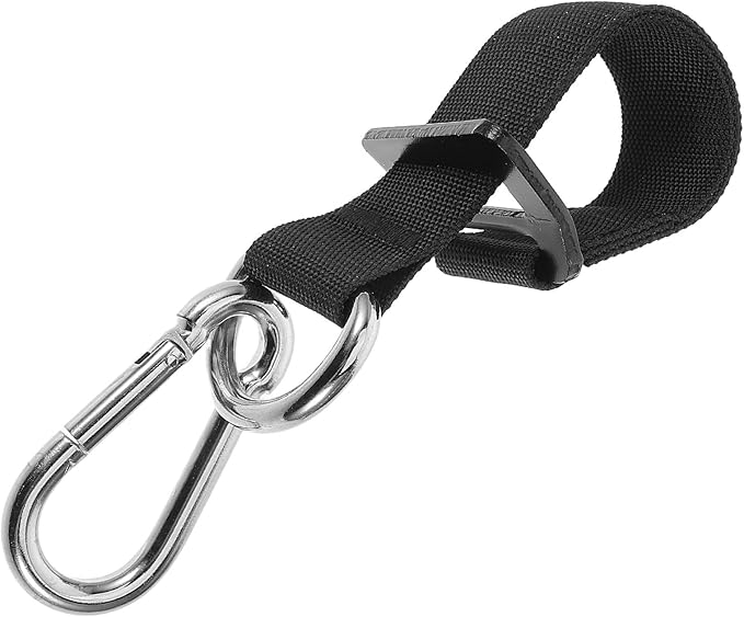 Fitness Pull up Hooks and Sandbag Hanging Strap, Heavy-Duty Black Metal Gym Equipment Accessory for Home Workout, Punching Bag and Swing Suspension, Strength Training Attachment