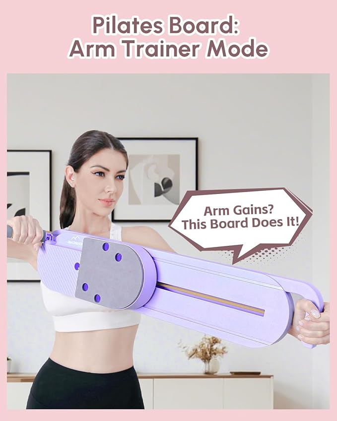 Pilates Board - Multi-Functional Pilates Reformer for Core & Abdominal Training, Top-Tier Pilates Equipment for Women’s Home Fitness