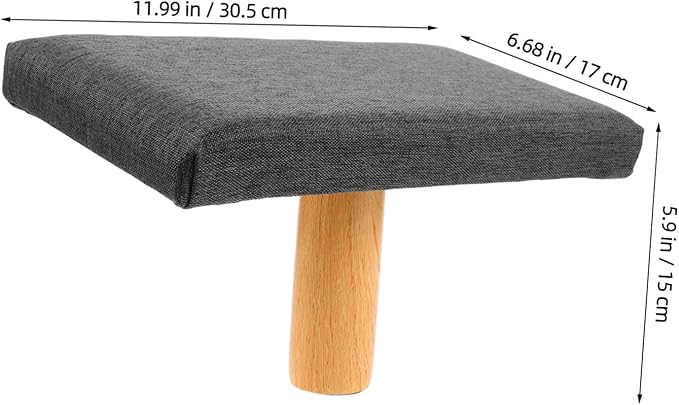 Mobestech Meditation Kneeling Bench Cushion Yoga Seat for Comfortable Seiza Position Grey Stool for Meditation Prayer and Balance Exercises