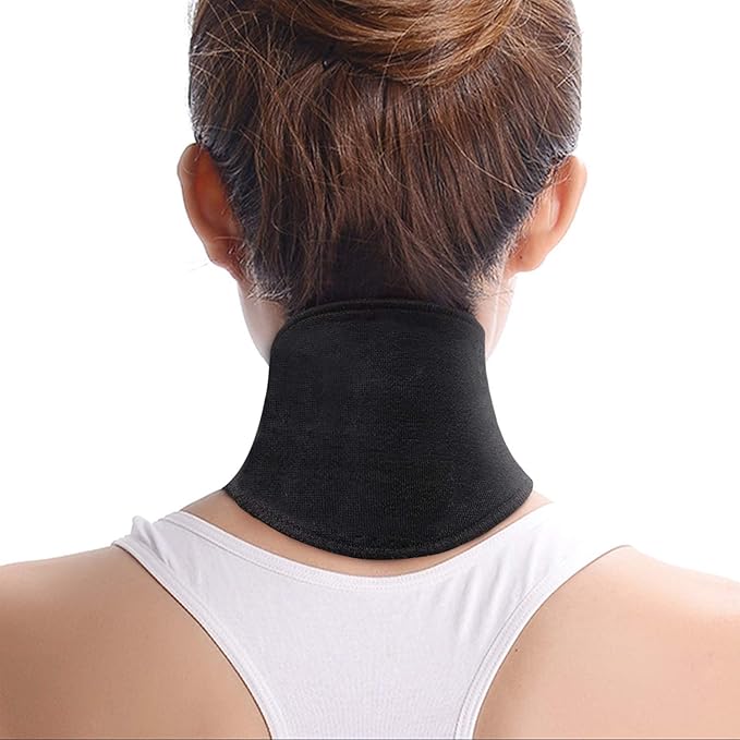 Self Heating Neck Support Brace Magnetic Therapy Thermal Neck Pad Pain Relief Cervical Wrap with Magnets for Neck Stiff Arthritis Migraine Headaches